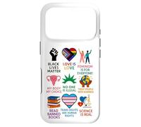 Custodia per iPhone 17 Pro BLM Human Rights Feminism Trans Science Books LGBTQ Kindness
