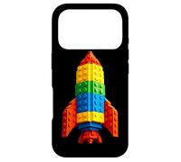 Custodia per iPhone 17 Pro Block Builder Mattoni Rocket Ship Giocattoli di costruzione di mattoni