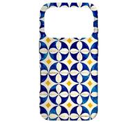 Custodia per iPhone 17 Pro Blu Bianco Giallo Portogallo Lisbona Tile Pattern