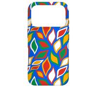 Custodia per iPhone 17 Pro Blue Red Green Yellow White Leaf Petal Plant Pattern