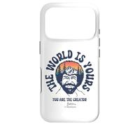 Custodia per iPhone 17 Pro Bob Ross The World Is Yours