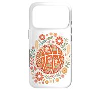 Custodia per iPhone 17 Pro Boho Basketball Flower Garden Spring