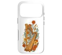 Custodia per iPhone 17 Pro Boho Floral Harp Harpist