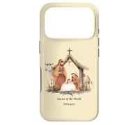 Custodia per iPhone 17 Pro Boho Presepe Salvatore del Mondo Natale