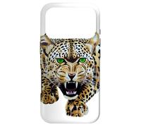 Custodia per iPhone 17 Pro Bold Leopard Wildlife Jungle Vibes, arte vintage con stampa leopardata