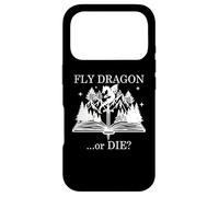 Custodia per iPhone 17 Pro Book Dragon Fly Dragon or Die Dragon Books in My Fantasy Era