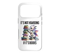 Custodia per iPhone 17 Pro Book Dragon It's Not Hoarding if It's Books Sign Bookish