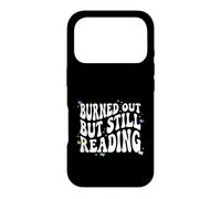 Custodia per iPhone 17 Pro Bookish Burned Out But Still Reading Retro Book Club