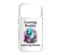 Custodia per iPhone 17 Pro Bookish Fantasy Book Dragon Leaving Reality Entering Fiction