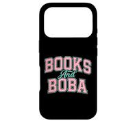 Custodia per iPhone 17 Pro Books And Boba Design Cozy Reading Aesthetic Book Lover Boba