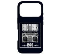 Custodia per iPhone 17 Pro Boombox - Lettore CD con audiocassetta, radio AM FM 1970