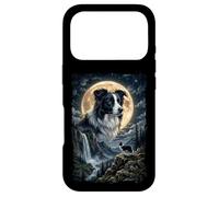 Custodia per iPhone 17 Pro Border Collie con Luna - cani