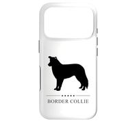 Custodia per iPhone 17 Pro Border Collie Nero Silhouette