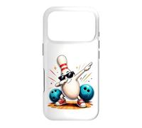 Custodia per iPhone 17 Pro Bowling Pin Dabbing Occhiali da sole Divertente Giocatore di Bombetta Bambini