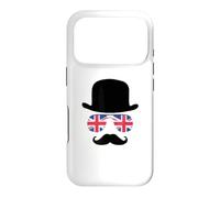 Custodia per iPhone 17 Pro British Gentleman - Cappello a bombetta, motivo: aviatori Union Jack