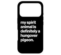 Custodia per iPhone 17 Pro British My Spirit Animal Is Definitely A Hungover Pigeon