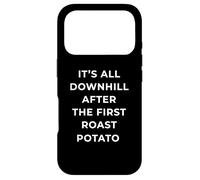 Custodia per iPhone 17 Pro British Phrase All Downhill After The First Roast Potato