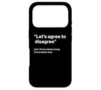 Custodia per iPhone 17 Pro British Translation: "Let's Agree To Disagree"
