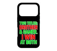 Custodia per iPhone 17 Pro Brother & Gamer vinco a Both Cute Sibling Christmas Gaming