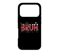 Custodia per iPhone 17 Pro Bruh Christmas Bold Lettering Festive Holiday Humor