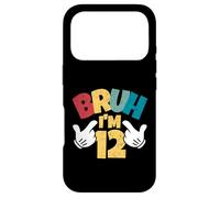 Custodia per iPhone 17 Pro Bruh Im 12 12 ° compleanno ragazzo retrò dodici anni bambini