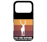 Custodia per iPhone 17 Pro Buck Caccia I See Deer Jerky Divertente Caccia