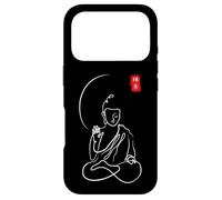 Custodia per iPhone 17 Pro Buddha in meditazione, buddismo zen minimalista, calma spirituale