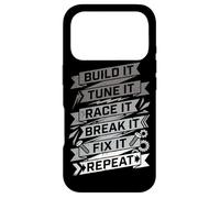 Custodia per iPhone 17 Pro Build It Tune It Race It Break It Fix It Repeat Car Lover