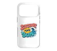 Custodia per iPhone 17 Pro Bum di compleanno | Retro Groovy Sun Ocean Beach Estate