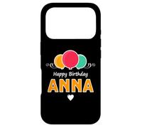 Custodia per iPhone 17 Pro Buon compleanno dicendo Anna