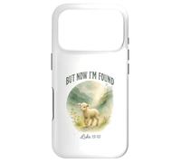 Custodia per iPhone 17 Pro But Now I’m Found Luke 15:10 Watercolor Lamb Christian