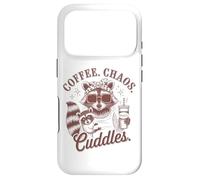 Custodia per iPhone 17 Pro Caffè Caos Coccole Procione Mamma Vita Divertimento