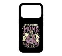 Custodia per iPhone 17 Pro Caffè iperstimolato per bambini Moms Club Spooky Season Ghost