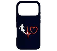 Custodia per iPhone 17 Pro Calcio Ragazza Battito Cuore Giocatore Femminile Calci Passione