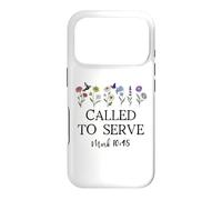 Custodia per iPhone 17 Pro Called to Serve God Jesus Christian Bible Verse Mark 10:45