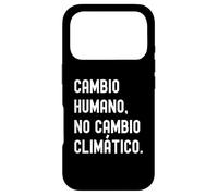 Custodia per iPhone 17 Pro Cambio Humano, No Cambio Climático