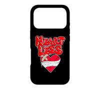 Custodia per iPhone 17 Pro Camicia senza cuore, camicia con cuore spezzato, No Love, Retro, Hip-Hop