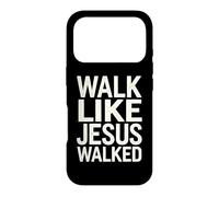 Custodia per iPhone 17 Pro Cammina come Gesù camminava fede devoto religioso cristiano