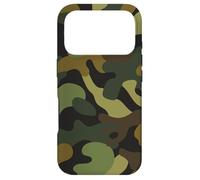 Custodia per iPhone 17 Pro Camo Pattern Camouflage Caccia Camp Verde Marrone Tan