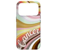 Custodia per iPhone 17 Pro Cancro Zodiaco Retro Onde Astrologia Segno Vintage Colori