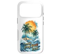 Custodia per iPhone 17 Pro Cancun Spring Break 2026 Palma e onde ad acquerello