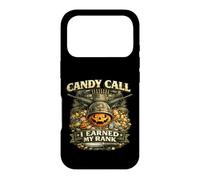 Custodia per iPhone 17 Pro Candy Call ha guadagnato grado veterano militare tema Halloween