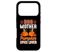 Custodia per iPhone 17 Pro cane madre zucca amante delle spezie, drogato di spezie di zucca per favore