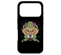 Custodia per iPhone 17 Pro Cane Mardi Gras che indossa la maschera di Carnevale Regalo