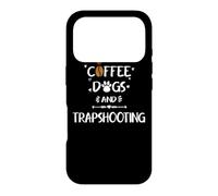 Custodia per iPhone 17 Pro Cani da caffè e traptiro | Skeet Trap Clay Shooting