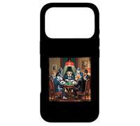 Custodia per iPhone 17 Pro Cani in abiti che giocano a poker stile mafioso Vibes Gioco d'azzardo del cane