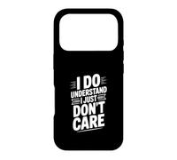 Custodia per iPhone 17 Pro Capisco che non mi interessa l'umorismo sarcastico