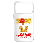 Custodia per iPhone 17 Pro Capodanno cinese 2026 cavalli di fuoco danza drago Lunar NY