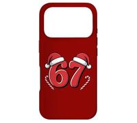 Custodia per iPhone 17 Pro Cappello da Babbo Natale con bastoncini di zucchero Funny 67 Meme