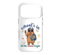 Custodia per iPhone 17 Pro Capybara Back To School Vibes Scuole In Let The Chaos Begin